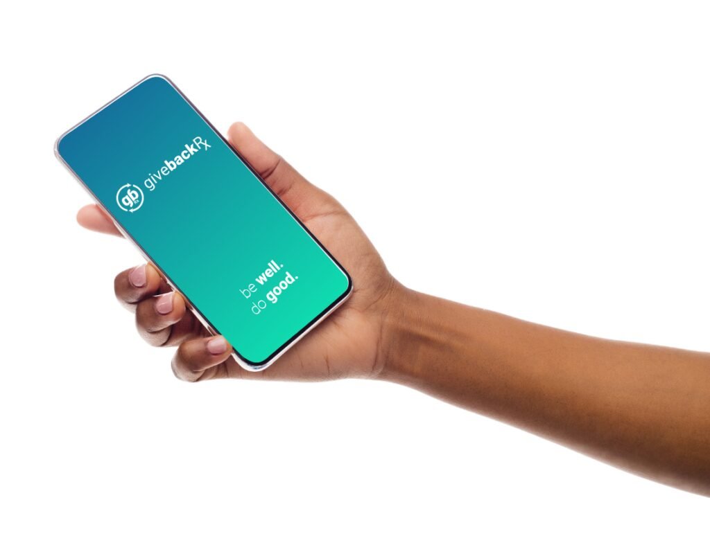GiveBackRX mobile experience and prescription savings platform