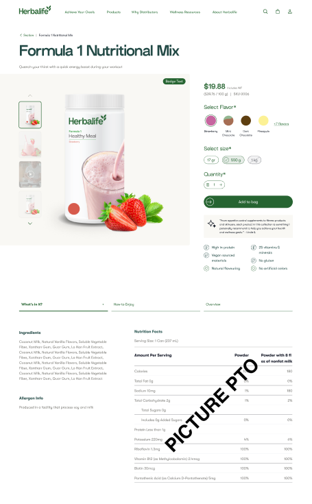 Herbalife mobile and user-experience challenge